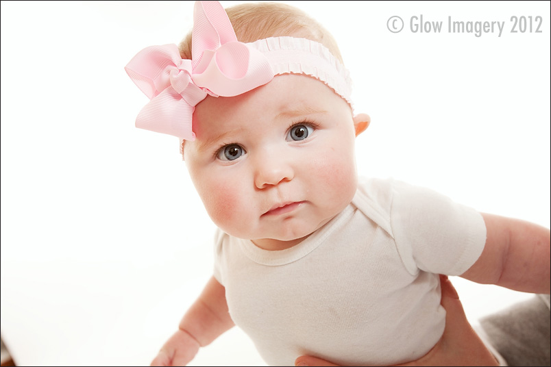 Kansas City baby photographer iamge of six month old baby girl.